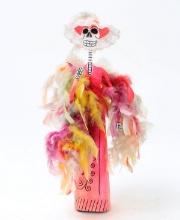 Dia De Los Muertos Paper Mache Cartina Doll