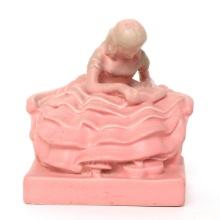 Antique Rookwood Colonial Woman Reading Bookend, circa 1930's