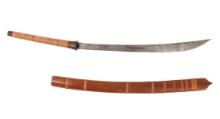 Burmese Dha Sword w/ Scabbard