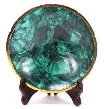 Beautiful Natural Malachite Bowl