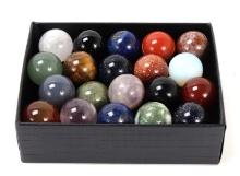 Gorgeous Collection of Mixed Gem Marbles