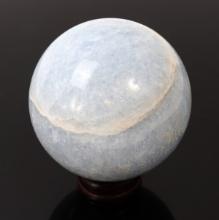 Lovely Aquamarine Polished Sphere w/Stand
