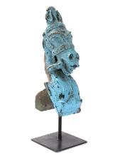 India Carved Horse Finial, 18th c.
