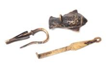 Antique Persian Slide Lock w/Key