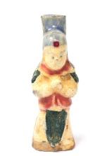 Old Chinese Multi-Color Glaze Court Scholar