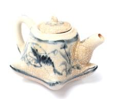 Chinese Porcelain Crackle Glazed Teapot