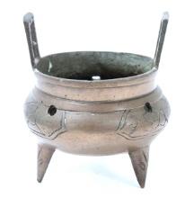 Chinese Bronze Tripod Incense Burner