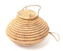 Woven Coiled Hanging Basket