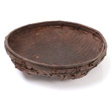 Filipino Handwoven Shallow Basket