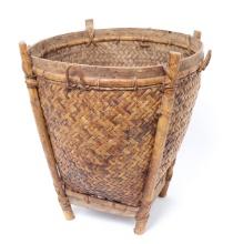 Finely Braided and Woven Rattan Basket
