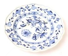 Meissen Blue & White Painted Porcelain Plate