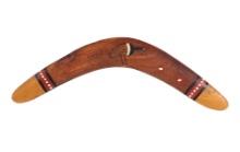 Beautiful Hand Carved Wood Boomerang