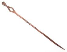 Dominican Republic of Congo Wood Figural Cane, 20th Century