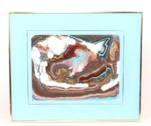 Oil on Glass Mixed Media
