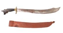 Enormous Negrito Simitar Bolo Sword, circa 1960-70s