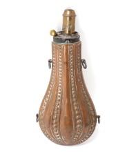 Copper Black Powder Flask with Spout