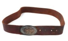 Confederate US Civil War Belt & Buckle Set