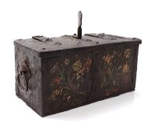 Painted Nuremburg Jewel Casket, 17th C.