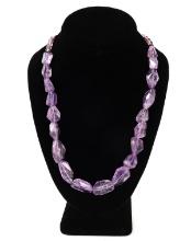 Lovely Lavendar Purple Chunky Amethyst Necklace