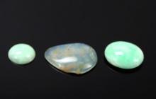 Group of Three Chinese Hardstone Pendants