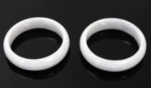Gorgeous Pair of Lavendar Purple Jadeite Bracelets