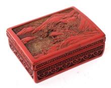 Chinese Imitation Cinnabar Jewelry Box