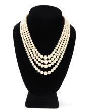 Gorgeous Four Strand South Sea Pearl Necklace
