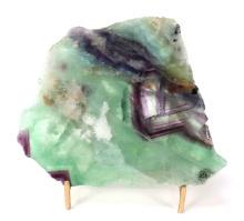 Incredible Slab of Rainbow Fluorite w/Stand