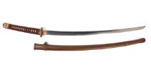 Japanese WWII Imperial Army Officer Sword, Signed