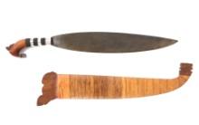 Philippines Moro Barong w/ Scabbard & Thick Blade