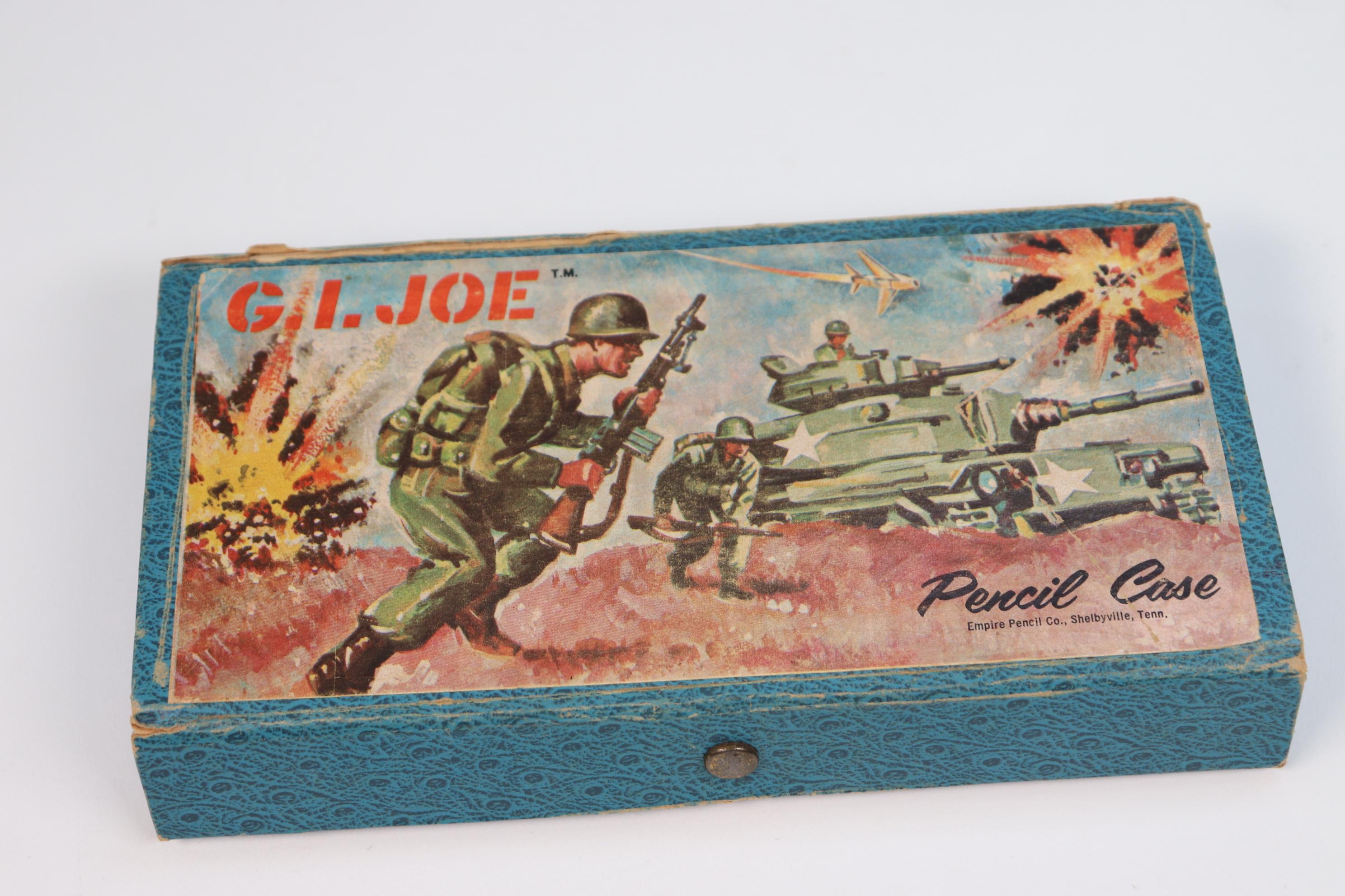 Vintage GI Joe Pencil Case and Comic Book