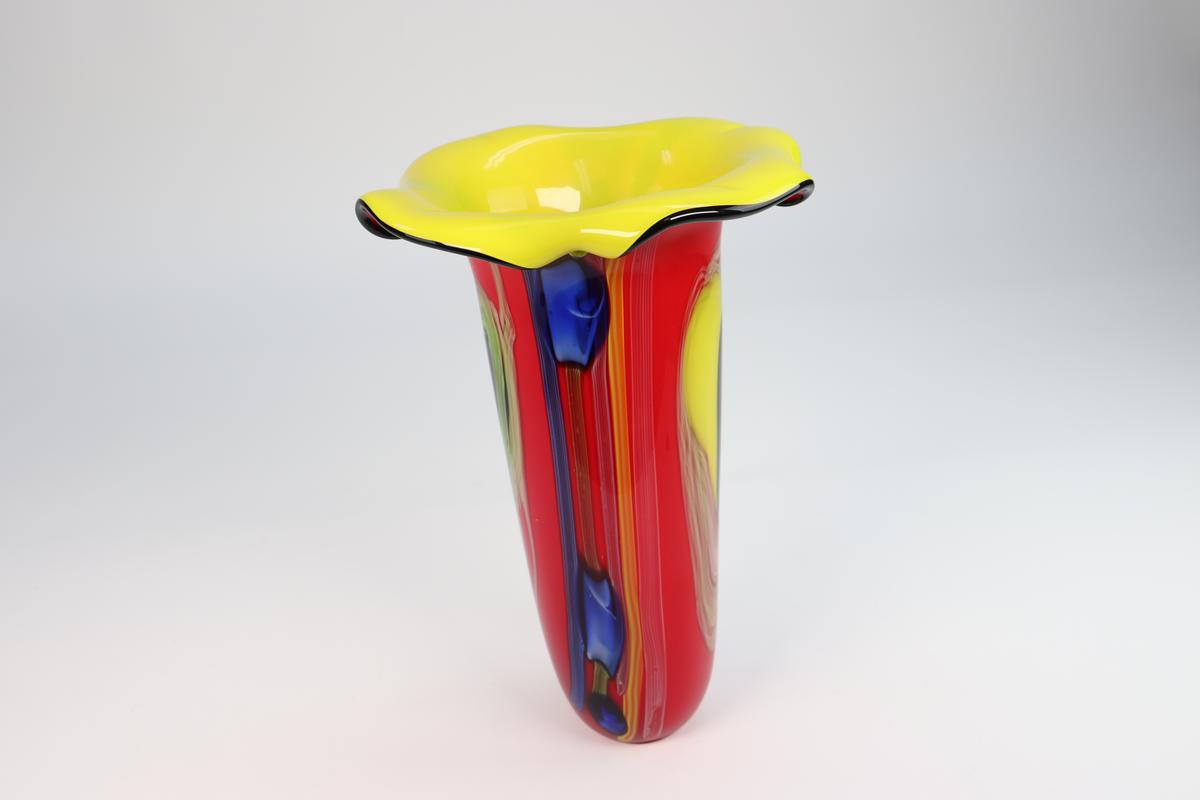 Large Art Glass Vase