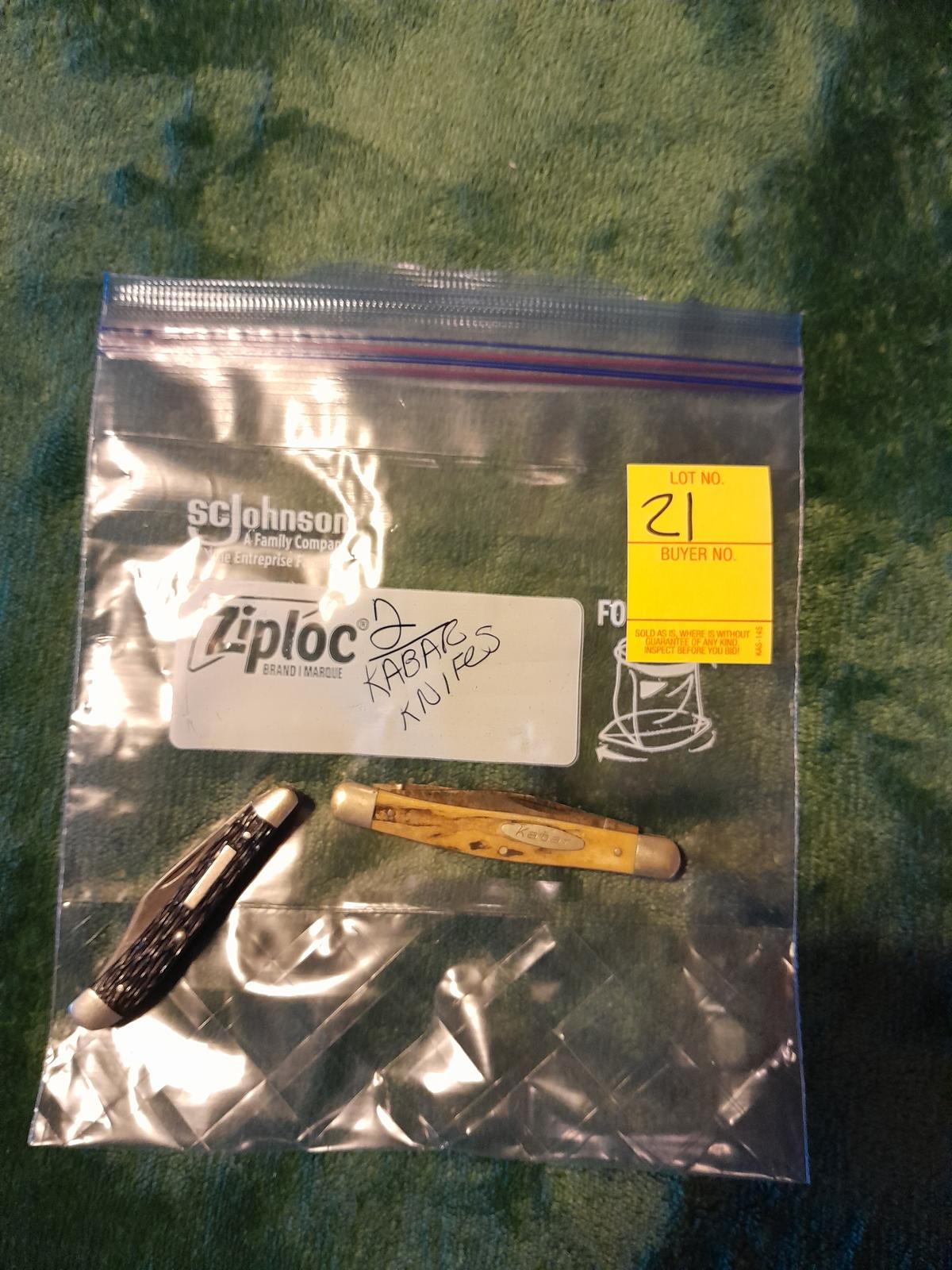 2 KOBAR  POCKET KNIVES