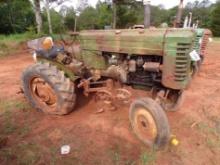 John Deere M with cultivator, #31660