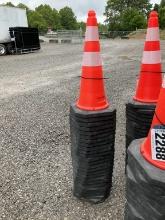(25) New Plastic Traffic Cones