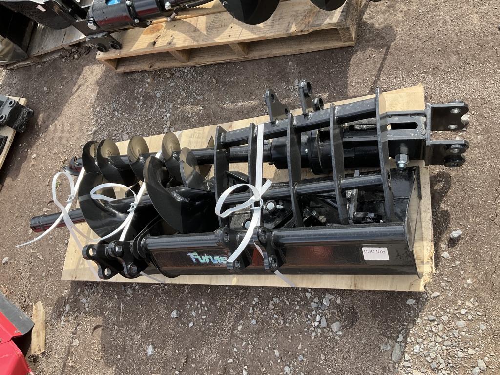 New 8 Piece Attachment Set for Mini Excavator