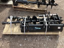 New 8 Piece Attachment Set for Mini Excavator