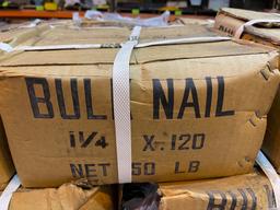 Pallet of Bulk Nails 1-1/4 X .120 (AM38) - Lester, Pa