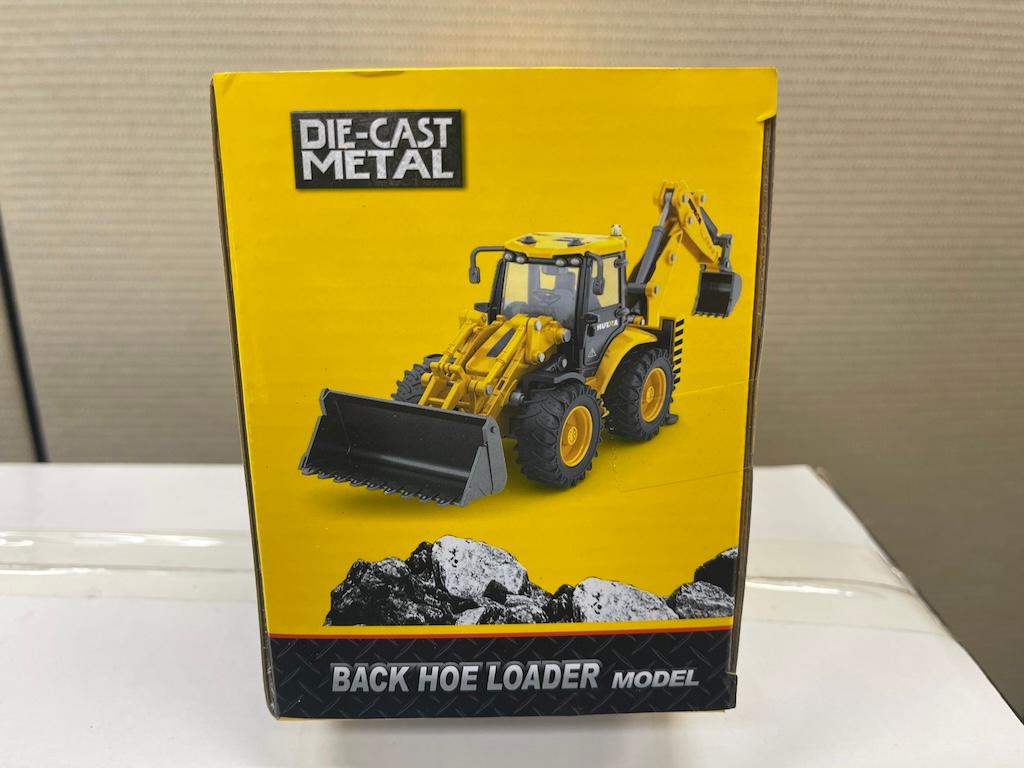Brand New Die-Cast Metal 1:50 Scale Backhoe Loader (W155E)
