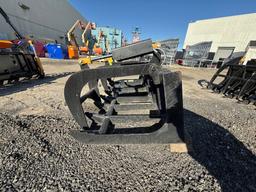 Brand New Skid Steer Rake Grapple Bucket Attachment (ES134)