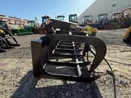 Brand New Skid Steer Rake Grapple Bucket Attachment (ES134)