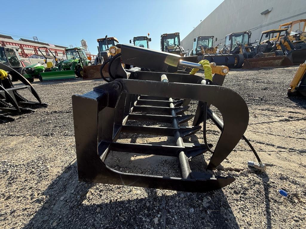 Brand New Skid Steer Rake Grapple Bucket Attachment (ES134)
