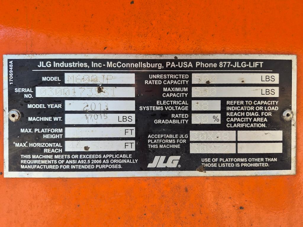2013 JLG M600JP 60ft Boom Lift
