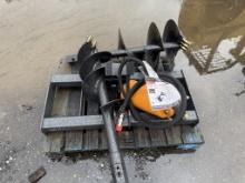 Brand New Wolverine Skid Steer Auger Attachment (W202)