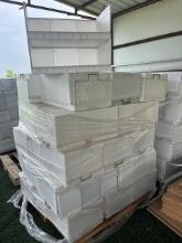 Pallet of stackable corrugated totes