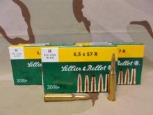 Sellier & Bellot 6.5x57R 131gr SP