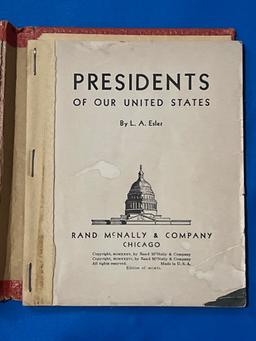 Presidents of Our United States by L. A. Esler, 1940 Edition