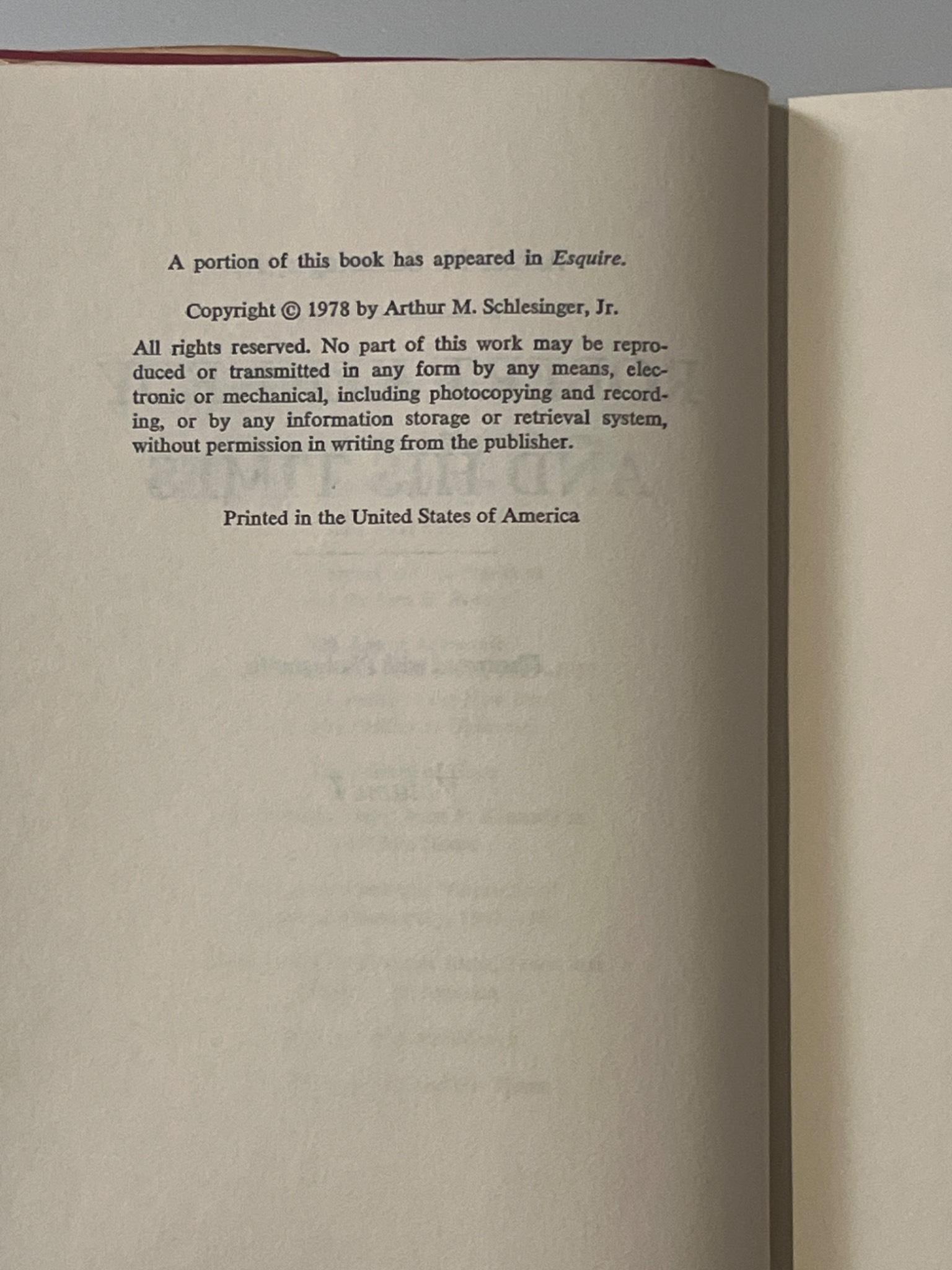 Robert Kennedy and His Times by Arthur M. Schlesinger, Jr.