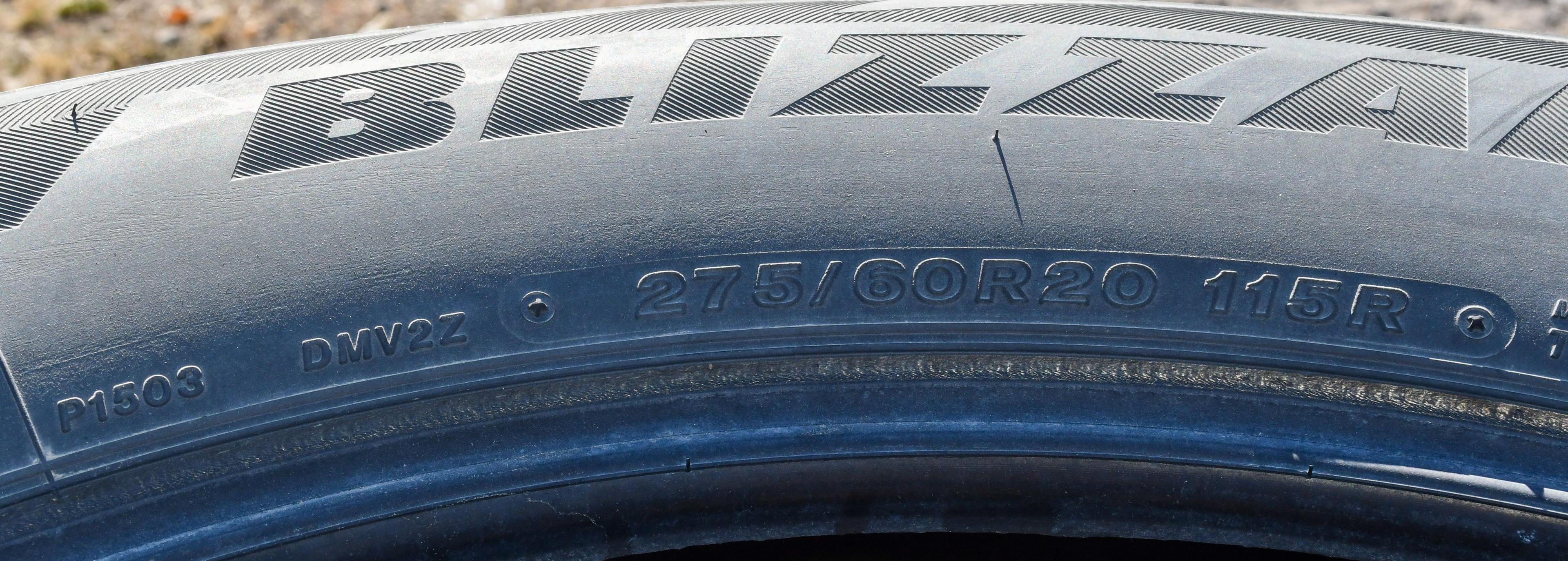 4 Bridgestone Tires 275/60 R20