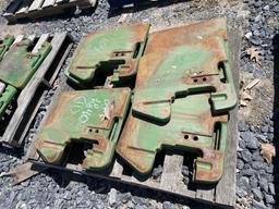 (11) John Deere Suitcase Weights of JD 4840